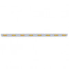 79-1/2" Stainless Bumper Light Bracket With Eight 4 LED Reflector Lights - Amber LED/Amber Lens