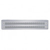 12-3/4" Stainless Light Bracket With Two 19 LED 12" Light Bars - Amber LED/Clear Lens