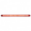 19 LED 12" Reflector Light Bar With Bezel (Stop, Turn & Tail) - Red LED/Red Lens