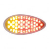 51 LED Duo Auxiliary/Utility Light - Red/Amber LED With Clear Lens
