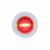 3 LED Dual Function Mini Light With Bezel (Clearance/Marker) - Red LED/Clear Lens