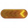 35 LED 6" Oval Sequential Turn Signal Light - Amber LED/Amber Lens