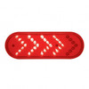 35 LED 6" Oval Sequential Turn Signal Light - Red LED/Red Lens