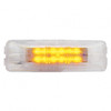12 LED Rectangular Light (Clearance/Marker) - Amber LED/Clear Lens