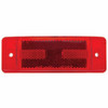 16 LED Rectangular Light (Clearance/Marker) With Reflex Lens - Red LED/Red Lens