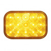 15 LED Rectangular Turn Signal Light - Amber LED/Amber Lens (Bulk)
