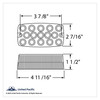 15 LED Rectangular Light (Stop, Turn & Tail) - Red LED/Clear Lens (Bulk)