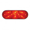 10 LED 6" Oval Light (Stop, Turn & Tail) - Red LED/Red Lens