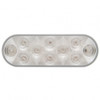10 LED 6" Oval Light (Stop, Turn & Tail) - Red LED/Clear Lens