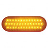 40 LED Oval Turn Signal Light - Amber LED/Amber Lens