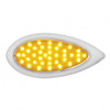 39 LED "Teardrop" Turn Signal Light With Bezel - Amber LED/Amber Lens