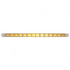 14 LED 12" Turn Signal Light Bar - Amber LED/Clear Lens (Bulk)