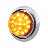 Front Bumper Light With 17 Amber LED Reflector Watermelon Light For Freightliner Columbia - Amber Lens