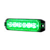 6 High Power LED "Competition Series" Slim Warning Light - Green