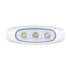 5 LED Reflector Light (Clearance/Marker) With Side Ditch Light -White LED/Clear Lens (Bulk)