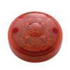 15 LED 3" Reflector Single Face Light Only - Red LED/Red Lens (Bulk)