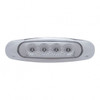 4 LED Reflector Light (Clearance/Marker) - Red LED/Clear Lens