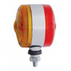 30 LED 3" Dual Function Double Face Light - Amber & Red LED/Amber & Red Lens