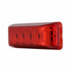 4 LED Reflector Rectangular Light (Clearance/Marker) - Red LED/Red Lens
