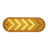 35 LED Reflector Oval Sequential Turn Signal Light - Amber LED/Amber Lens (Bulk)