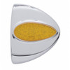 39 LED Teardrop Headlight Turn Signal Light Cover For Peterbilt - Amber LED/Amber Lens