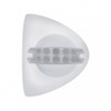 10 LED Reflector Headlight Turn Signal Light Cover - Amber LED/Clear Lens