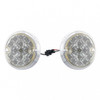 30 LED 3" Dual Function Reflector Double Face Light Kit - Amber & Red LED/Clear Lens
