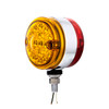 15 LED 3" Reflector Double Face Light - Amber & Red LED/Amber & Red Lens