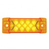13 LED Reflector Rectangular Light (Clearance/Marker) - Amber LED/Amber Lens (Bulk)