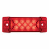 13 LED Reflector Rectangular Light (Clearance/Marker) - Red LED/Red Lens