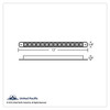 14 LED 12" Auxiliary strip Light - Red LED/Chrome Lens (Bulk)