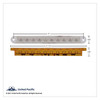 10 LED 6-1/2" Light Bar Only (Stop, Turn & Tail) - Red LED/Clear Lens (Bulk)