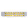 Dual 11 LED Turn Signal Light Bars With Bezel - Amber LED/Amber Lens