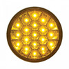 19 LED 4" Reflector Turn Signal Light - Amber LED/Amber Lens