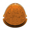 17 LED Dual Function Watermelon Cab Light - Amber LED/Amber Lens