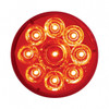 9 LED 2-1/2" Round Pure Reflector Light (Clearance/Marker) - Red LED/Red Lens