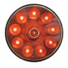 10 LED 4" Auxiliary Light - Red LED With Chrome Lens
