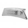 Chrome Fender Light Bracket With 12 LED Reflector Light - Amber LED/Clear Lens