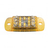 14 LED Rectangular Light (Clearance/Marker) - Amber LED/Amber Lens (Bulk)
