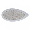 39 LED Flush Mount "Teardrop" Turn Signal Light - Amber LED/Clear Lens
