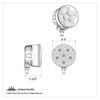 6 High Power 1 Watt LED 4" Round Spot/Utility Light