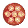 7 LED 2" Round Light (Clearance/Marker) - Red LED/Red Lens