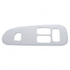 Chrome Plastic Window Switch Trim For 2008+ Peterbilt 389/388- Driver  (3 Large & 1 Small Opening)