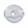 Chrome Plastic A/C Control Knob For 2005 & Older Peterbilt- Clear Crystal