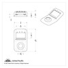 Rocker Switch Cover For Kenworth/Peterbilt - Indented (Card of 3)
