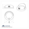 Clock Bezel With Visor For Freightliner - Plain