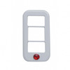 Rocker Switch Cover With 3 Openings & Red Crystal For Freightliner (3 Pack)