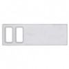 Chrome Plastic Dash Switch Panel Cover For International - 2 Openings