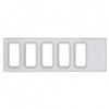 Chrome Plastic Dash Switch Panel Cover For International - 5 Openings