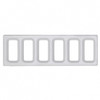 Chrome Plastic Dash Switch Panel Cover For International - 6 Openings